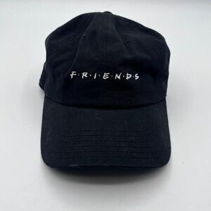 Friends‎ TV Show Black Dad Hat Embroidered Logo BoxLunch NWT One Size Cotton